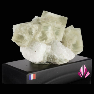 Fluorite on quartz – Avellan mine, Var, France 2