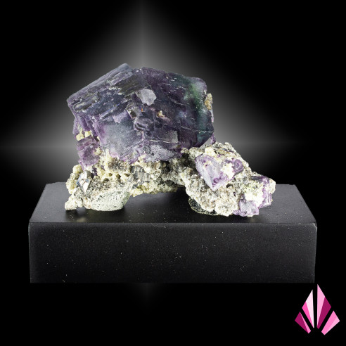 Fluorine violette sur gangue du Hunan, Chine en vente sur Le Monde Minéral