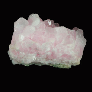 Manganocalcite rose de Zlatograd en Bulgarie, vue principale des cristaux. 2