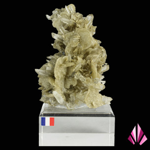 Sidérite et quartz – Saint-Paul-en-Mésage, Isère (France, 2006) (Ref543)