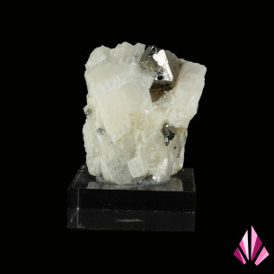 Carrollite dans gangue de calcite (ancienne collection) - RD Congo