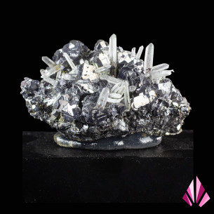 Quartz sur Galène provenant de Madan Bulgarie (Ref572)