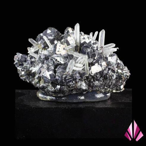 Quartz on Galena from Madan Bulgaria Ref572