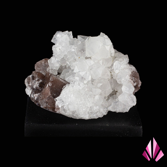 Quartz sur Fluorite : ancienne collection (#577)