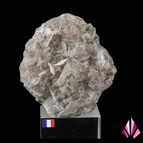 Fluorine (Fluorite) et Baryte blanche - Fonsante, Var