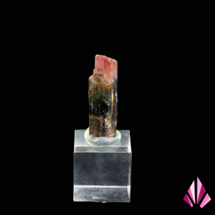 Tourmaline bicolore sur socle - Brésil | Réf.597