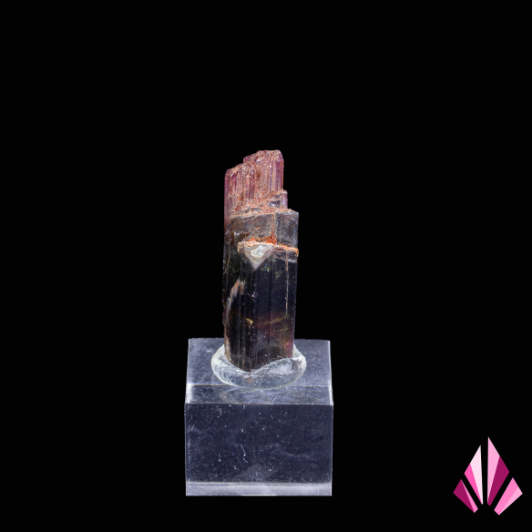 Tourmaline bicolore sur socle - Brésil | mine de Gerais |Réf.597