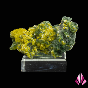 Fluorine et Calcite sur socle provenance Namibie | Réf.603