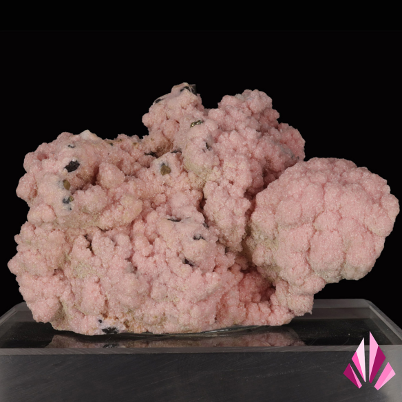 Pink rhodochrosite from Madan, Bulgaria, finely crystallised rounded aggregates