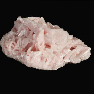 Manganocalcite de Zlatograd, Bulgarie, cristaux rose pâle aplatis et imbriqués