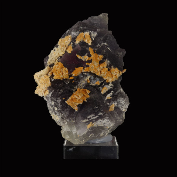 Fluorite avec encroutement de calcite (Var)