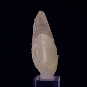 Calcite de la carrière d’Anduze dans le Gard, grand cristal translucide sur socle 2