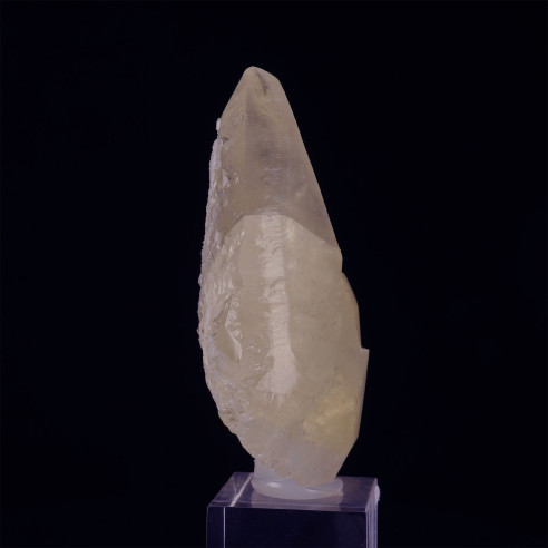 Calcite d’Anduze, France, vue de profil du grand cristal à terminaison pointue