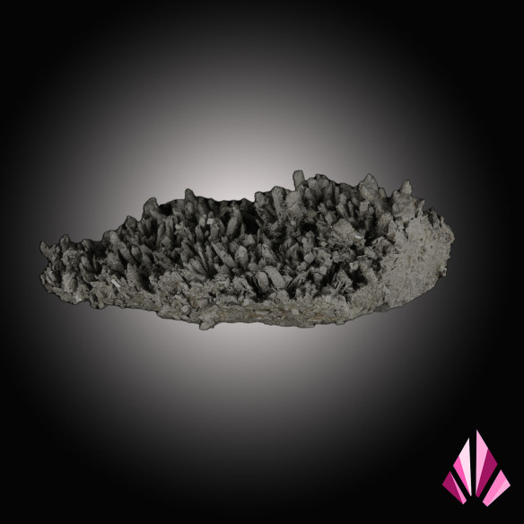 Quartz saupoudré de pyrite avec petits cristaux de baryte disséminés