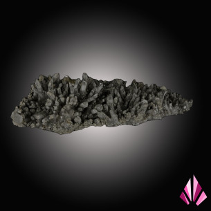 Quartz sprinkled with pyrite and scattered small baryte crystals. 2