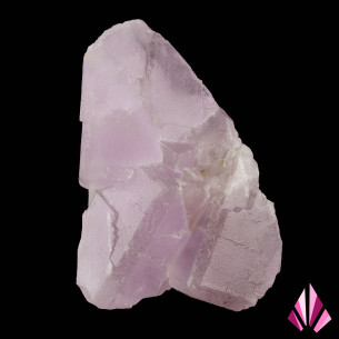Fluorine violette pâle d’Espagne à cristaux cubiques imbriqués
