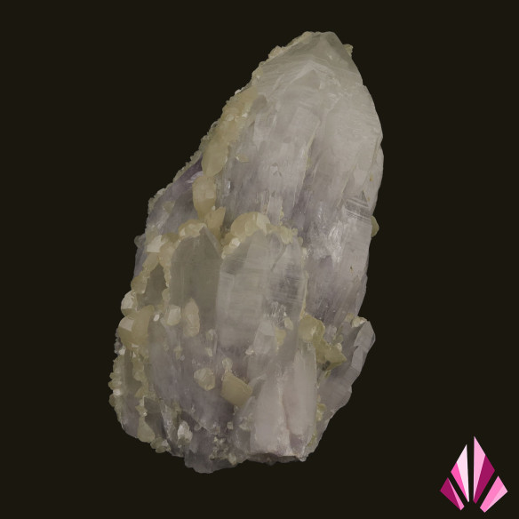 Quartz améthyste avec Calcite