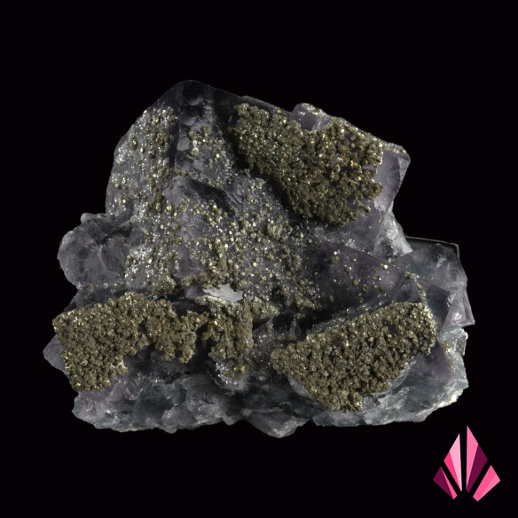 Chalcopyrite sur fluorine (Jalingo au Nigéria).