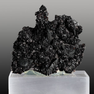 Blende et bournonite des Malines, France, cristallisations sombres sur socle