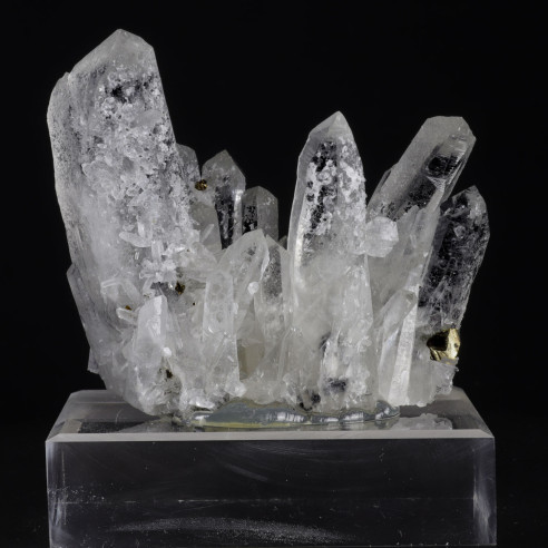 Quartz et Pyrite minéraux de Bulgarie.