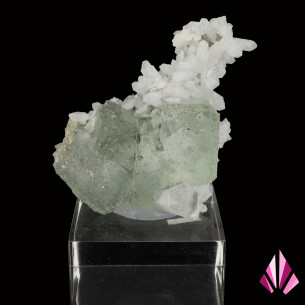 Fluorite, pyrite, and quartz - Hunan, China | Ref.208