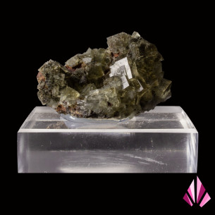 Fluorine cumberland d' Angleterre sur socle plexi.