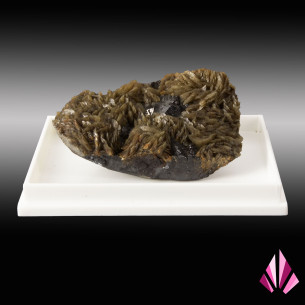 Baryte et blende (LLP044): couleur marron foncé.