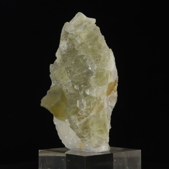 Fluorine & Quartz - L'Avelan, France  Vue de profil.