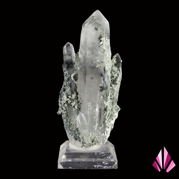 Quartz avec encroutement de chlorite - Bulgarie