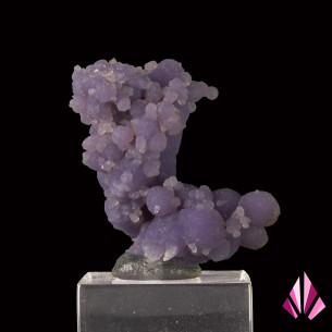 Calcédoine pourpre en grains de raisin provenance Indonésie 2