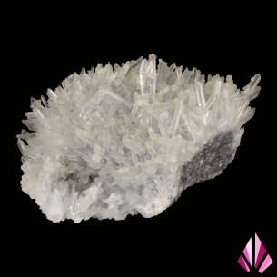 Quartz hedgehog topped with calcite 2