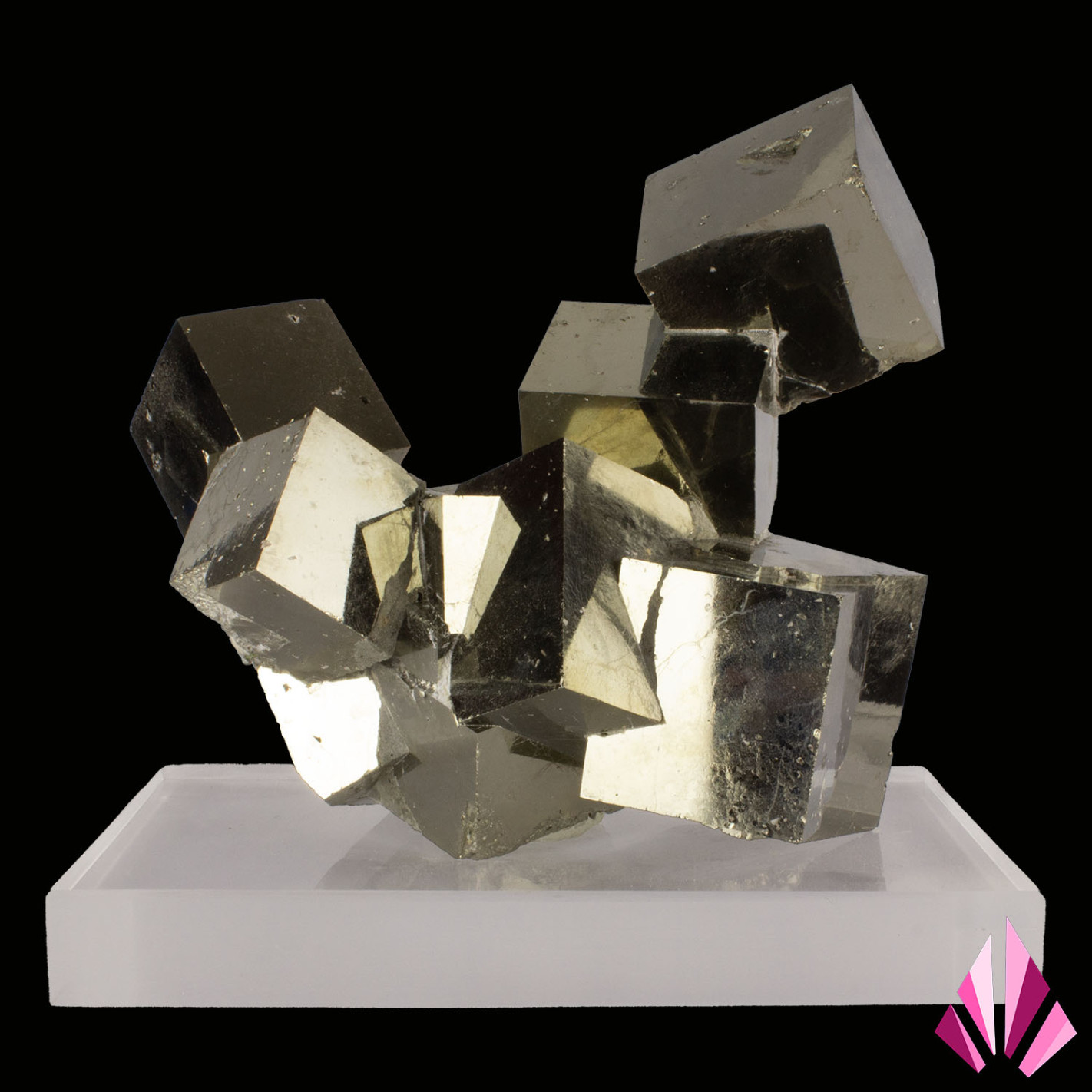 Ensemble de cubes de pyrite Navajun Espagne – minéral vendu