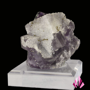 Superb fluorite macle, dusted with quartz from Nigeria 2