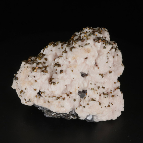 Association of chalcopyrite and manganocalcite