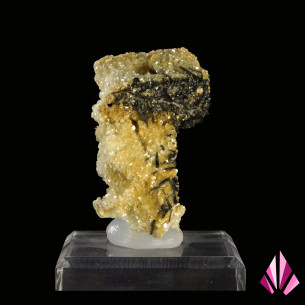 Pseudomorphose mica et tourmaline Minas Gerais Brésil.
