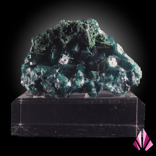 Dioptase et malachite RD Congo (#431).