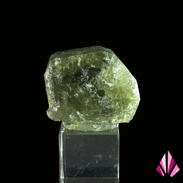 Apatite verte de la mine de Panasqueira au Portugal (année 90).